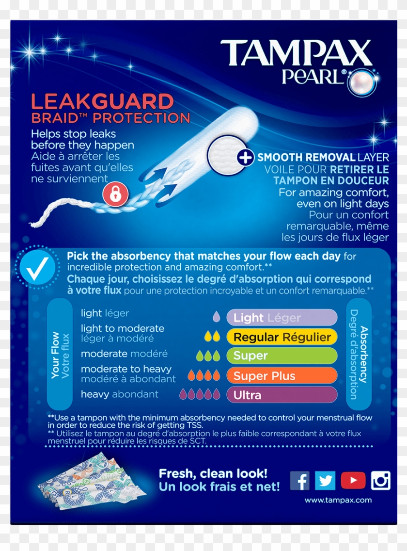 Tampax Pearl Anti Gravity Leak - Tampax Super Plus Ml Clipart #1414459