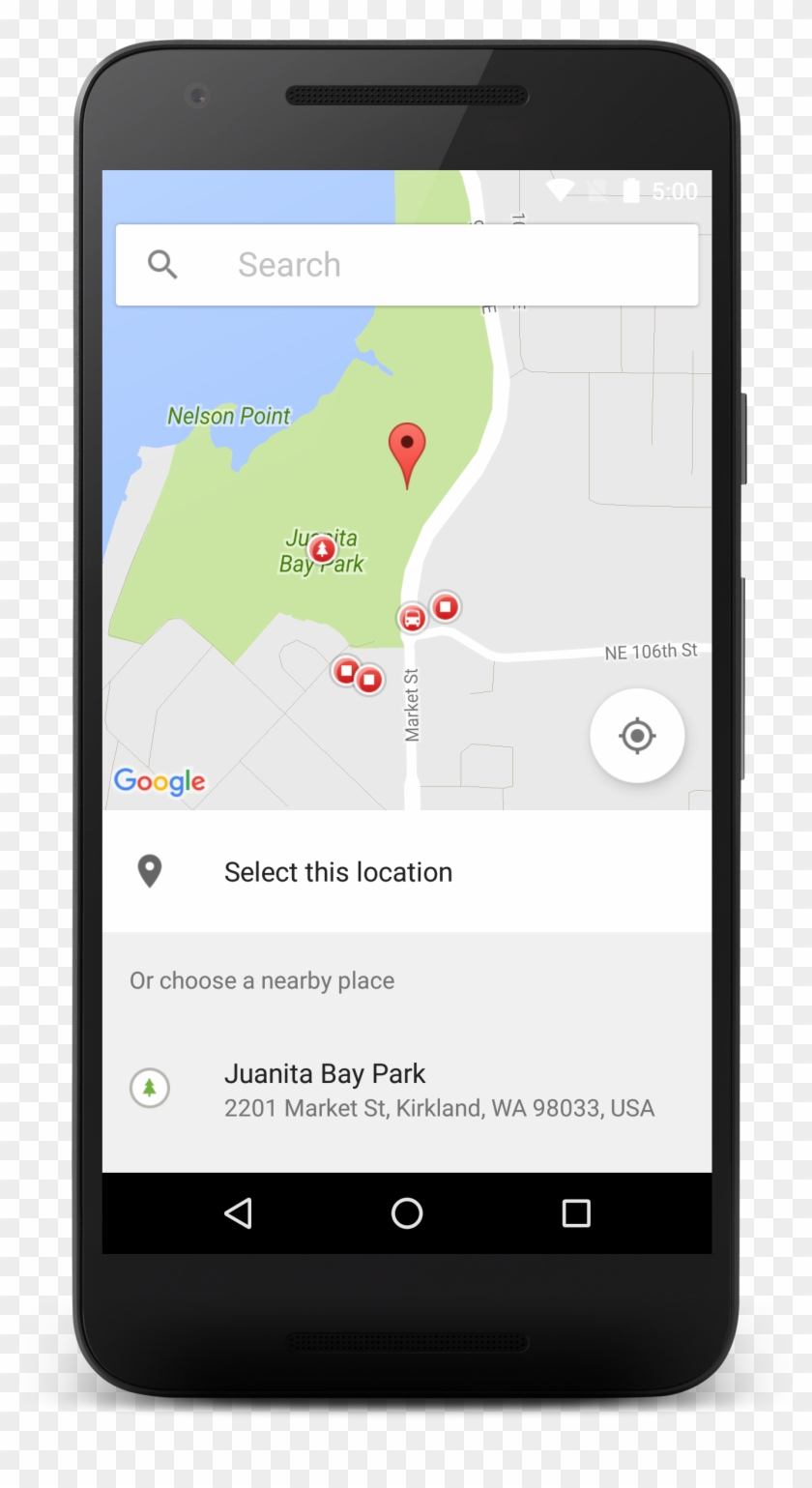 The Place Picker Ui Widget - Android Location Picker Clipart