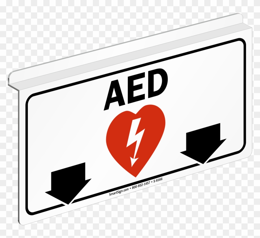 Z Sign For Ceiling - Aed Signage Arrow Clipart