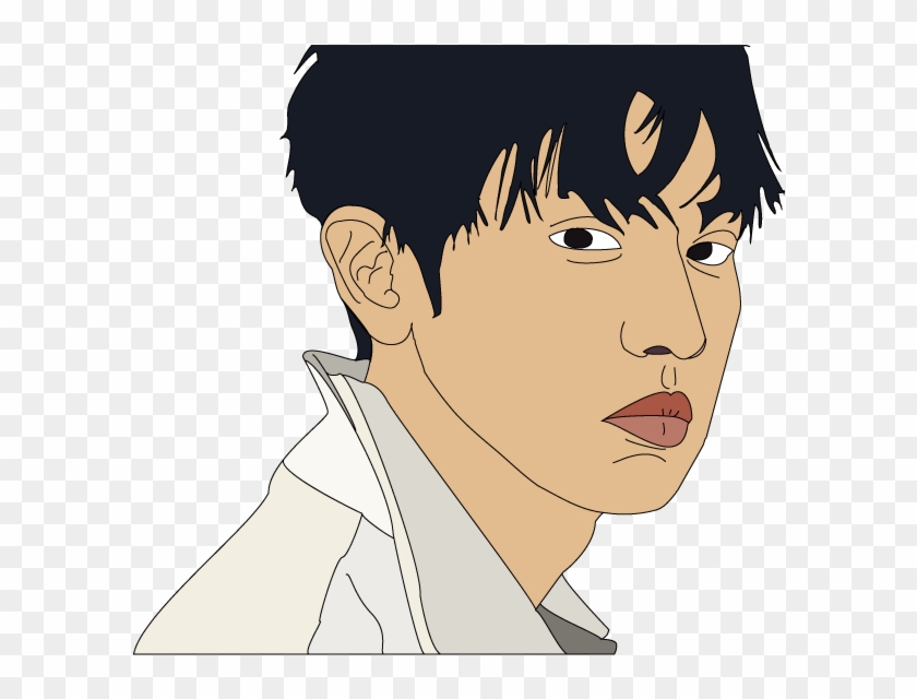 #chanyeol #parkchaneyol #white #black #silueta #exo - Cartoon Clipart