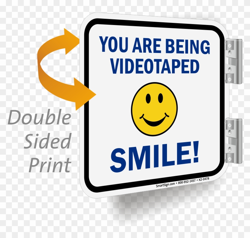 Projecting Surveillance Signs - Smiley Clipart