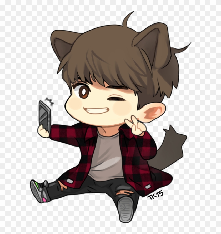 Chanyeol Chibi Png - Exo Chanyeol Edit Amino Clipart