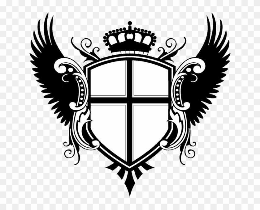 Transparent Crest Wing - Wing Coat Of Arms Template Clipart
