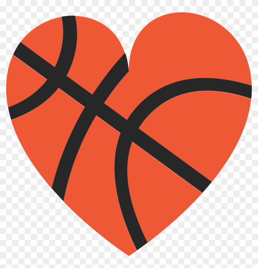 Transparent Heart Basketball Clipart - Png Download #1416250