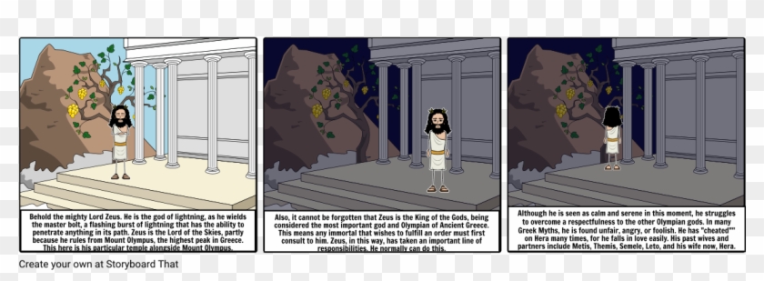 Zeus - Cartoon Clipart #1416647