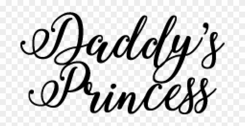 Daddy Princess Word Clipart