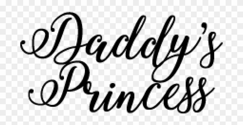 Daddy Princess Word Clipart #1416741