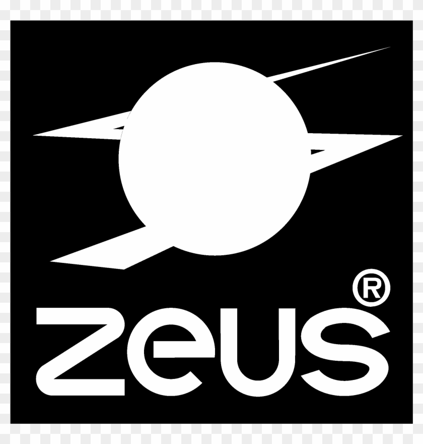 Zeus Logo Black And Ahite - Circle Clipart #1416770