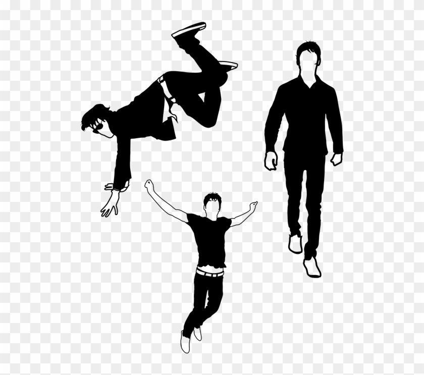 Dance, Modern, Dancing, Break, Frames, Acrobatic, Black - Dance Clipart
