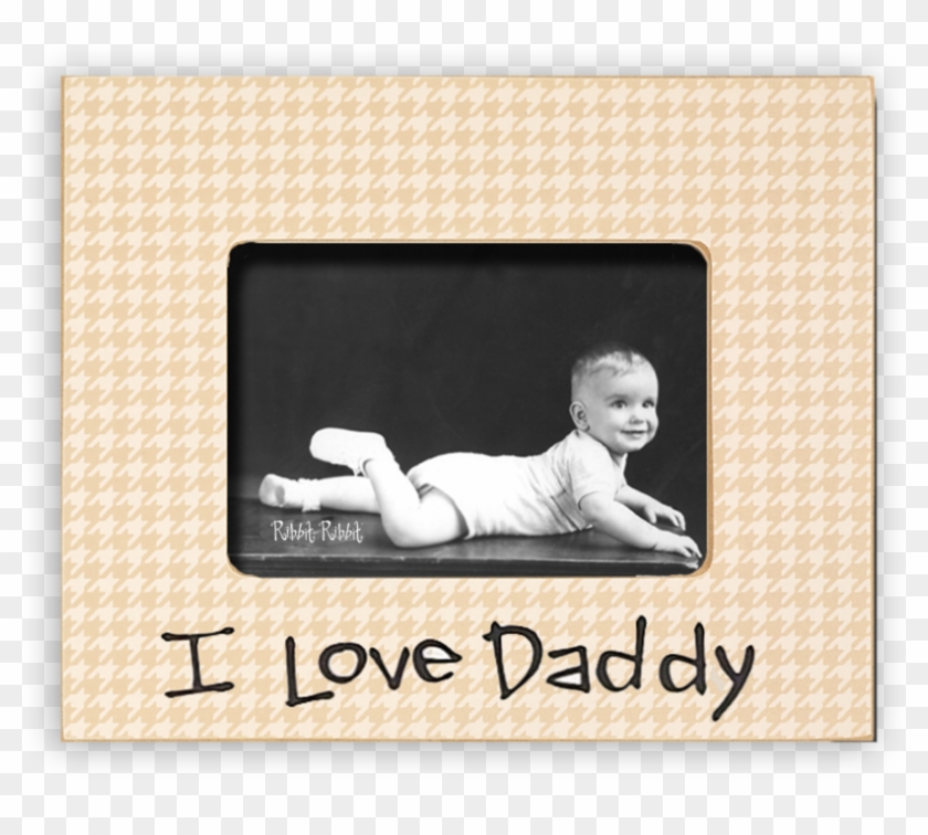 I Love Daddy Cream 5×7 - Picture Frame Clipart #1417194