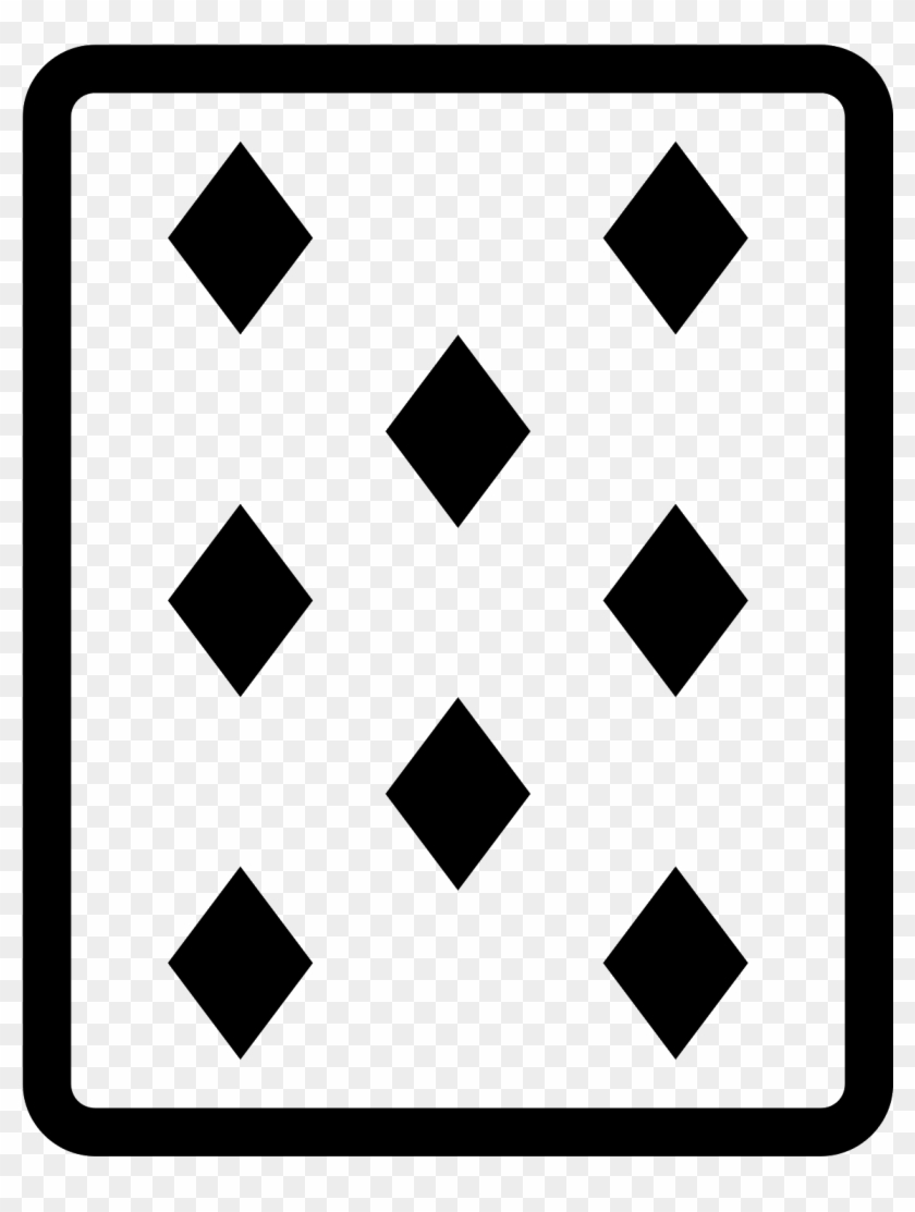 8 Of Diamonds Icon Clipart