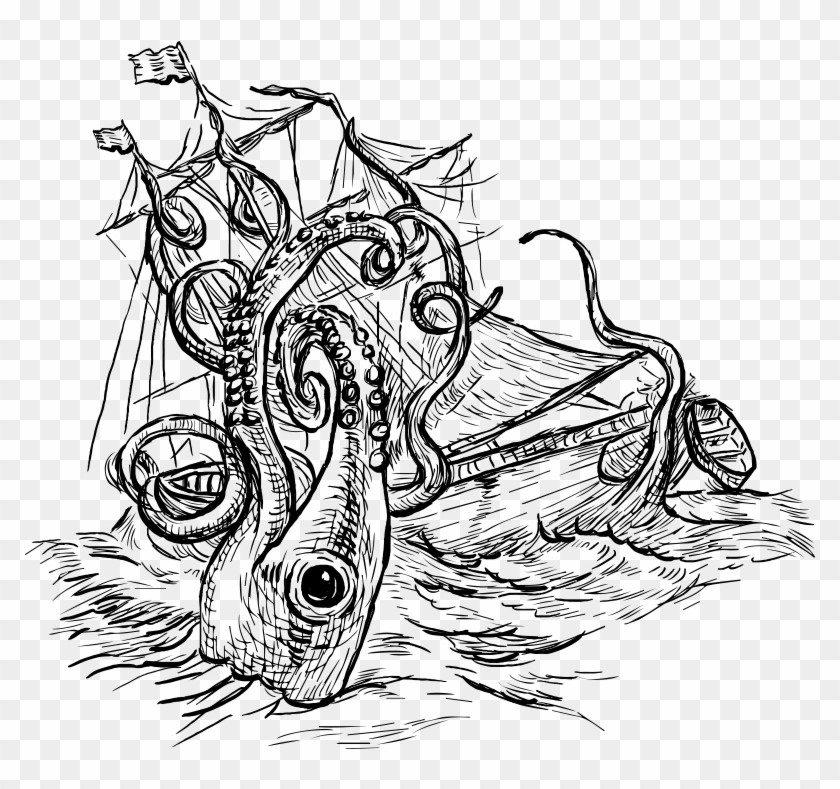 Kraken - Illustration Clipart #1417318