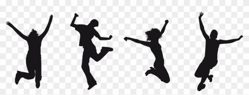 Silhouette Computer Icons Art Drawing - Jumping With Joy Clipart - Png Download