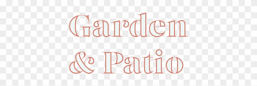 Garden And Patio - Calligraphy Clipart