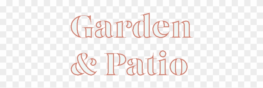 Garden And Patio - Calligraphy Clipart #1417902