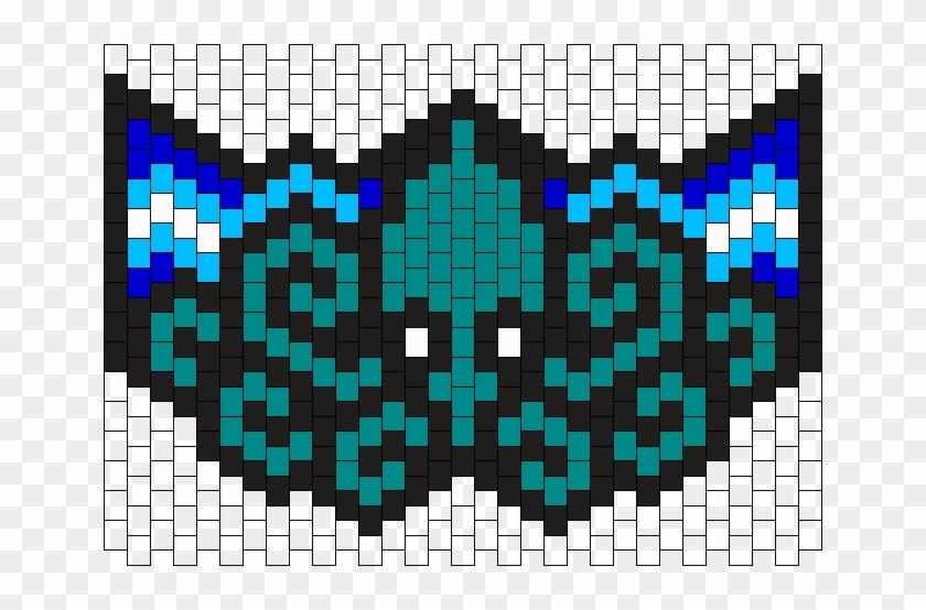 Kraken Mask Bead Pattern - Kandi Mask Patterns Clipart