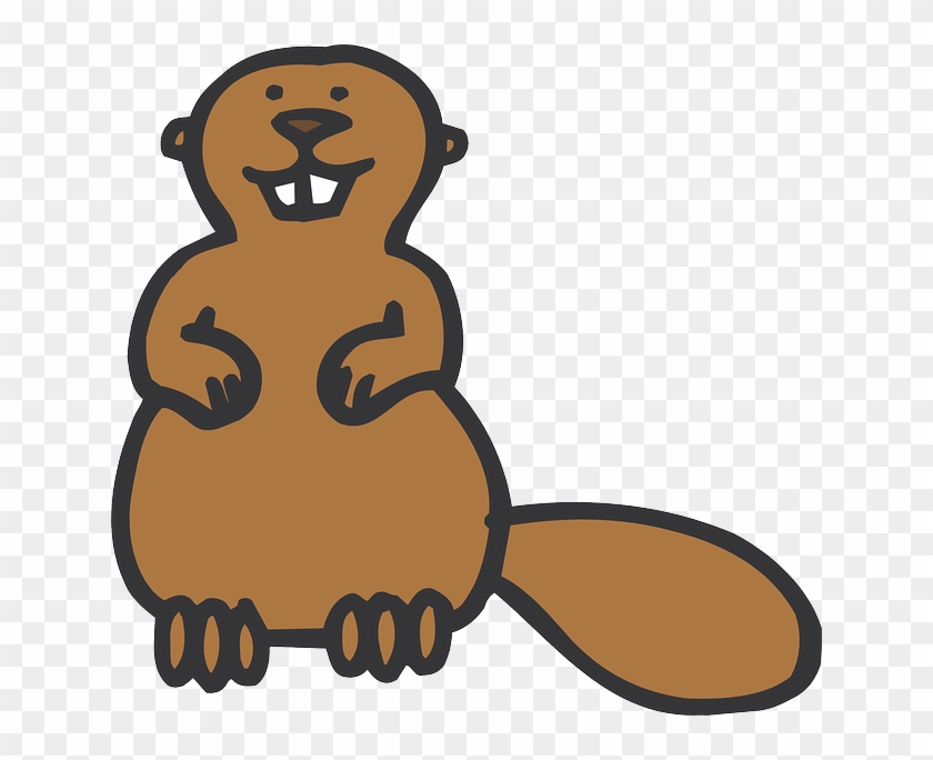 Beaver Png - Beaver Cartoon Simple Clipart