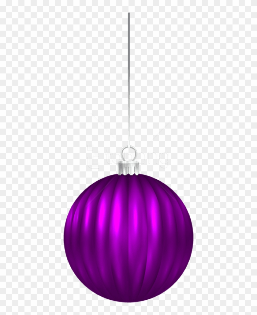 Free Png Purple Christmas Ball Ornament Png - Purple Christmas Ornament Png Clipart #1418200