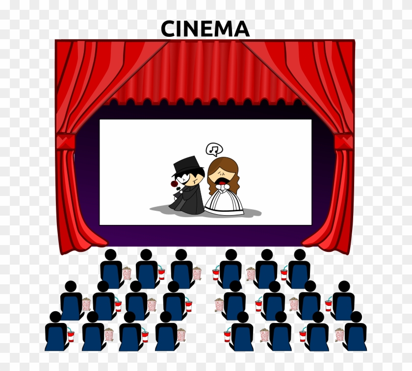 Picture Black And White Stock Movie Theatre Clipart - Movie Theater Clipart - Png Download #1418257