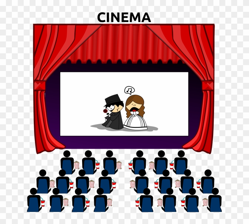 Picture Black And White Stock Movie Theatre Clipart - Movie Theater Clipart - Png Download