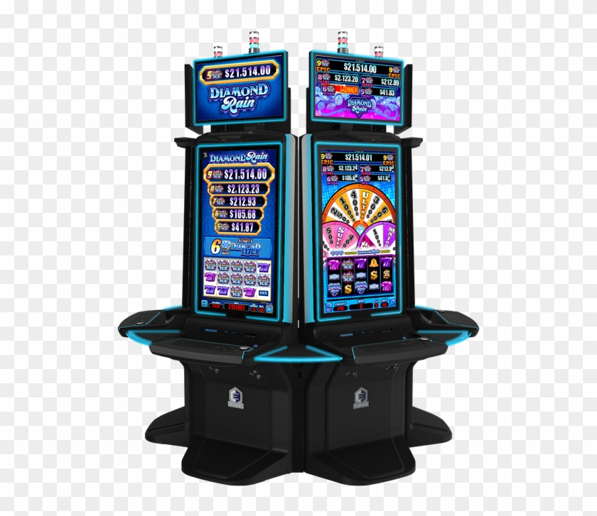 Catch Falling Diamonds On Everi's - Video Game Arcade Cabinet Clipart