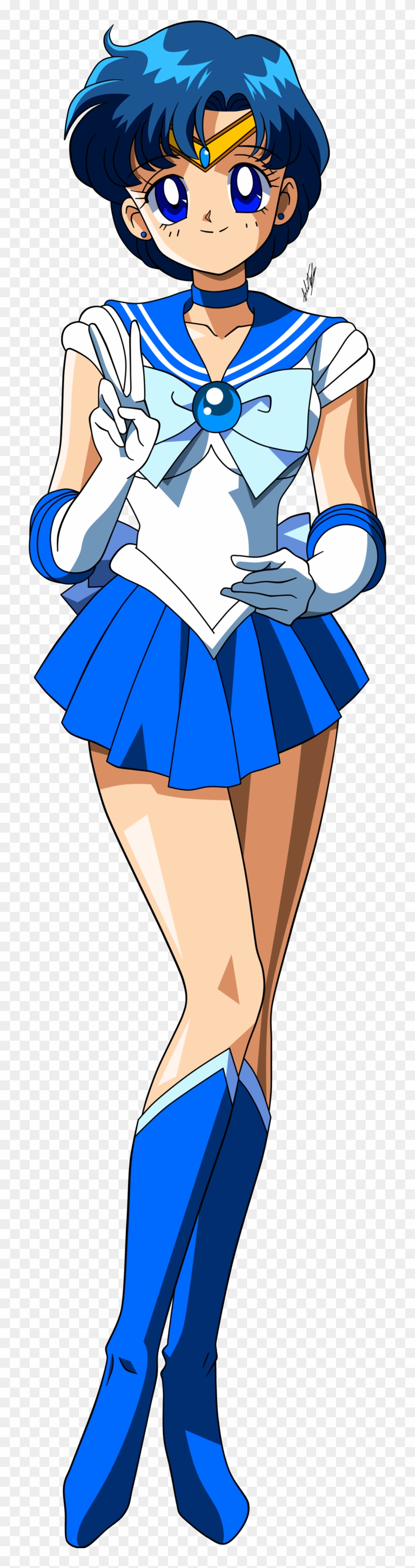 Sailor Mercury Png - Sailor Moon Characters Mercury Clipart #1418727
