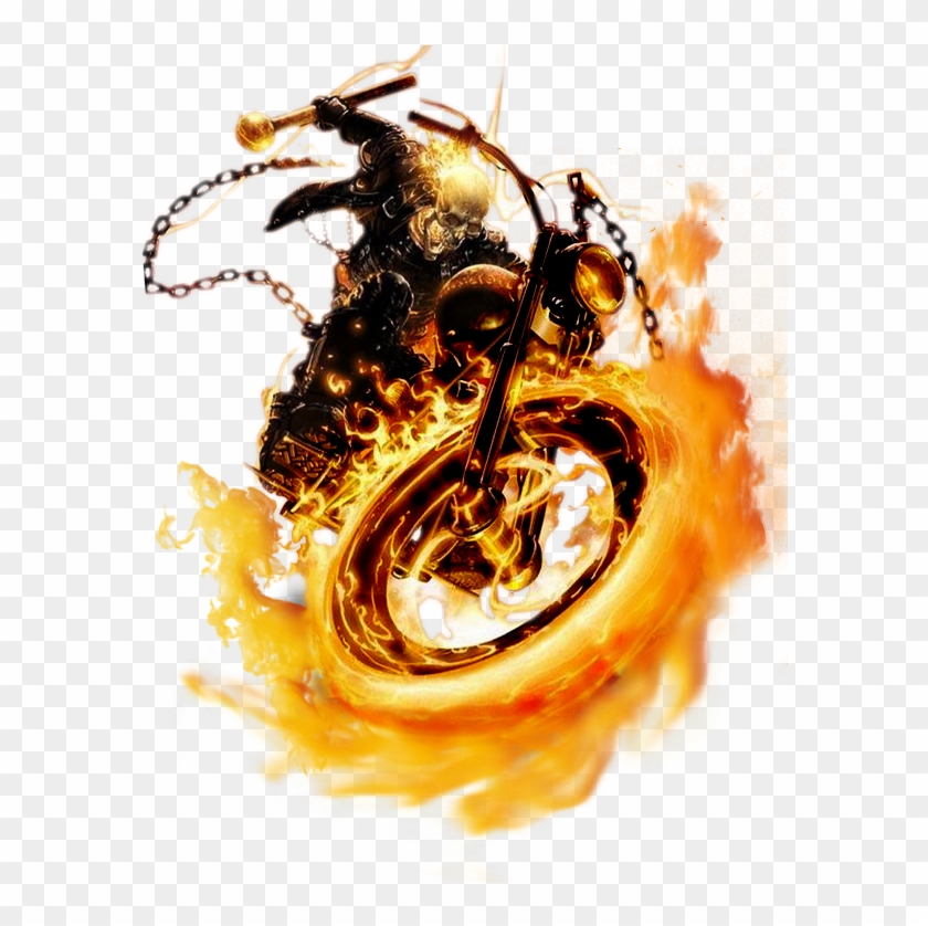 Ghost Rider Face Transparent Png Clipart #1418893