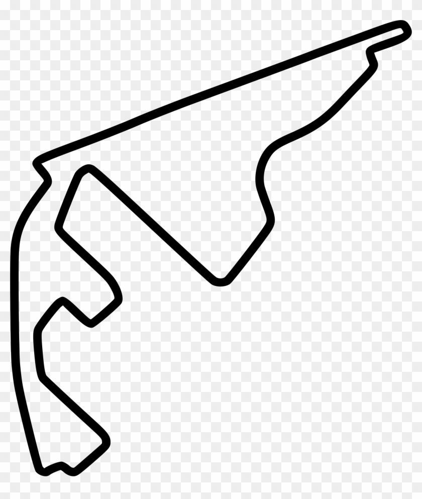 Big Image - Yas Marina Circuit Outline Clipart #1419059