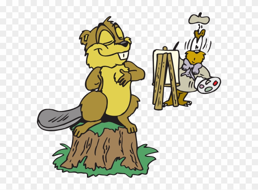 Beaver Posing Svg Clip Arts 600 X 541 Px - Png Download