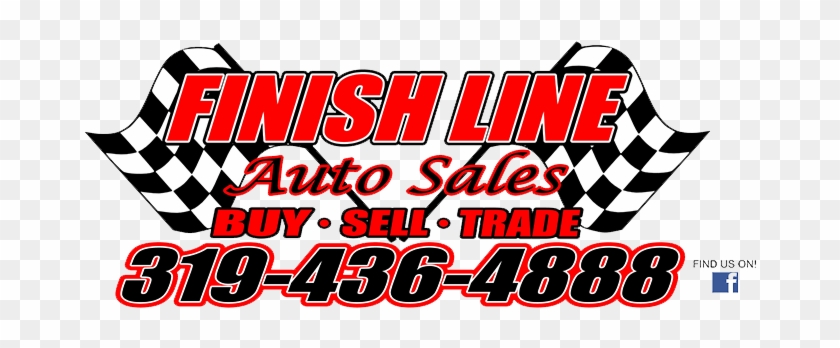 Finish Line Auto Sales - Banderas De Cuadros Clipart #1419269