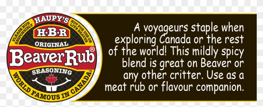 What Is Haupys Beaver Rub Original Seasoning - Circle Clipart