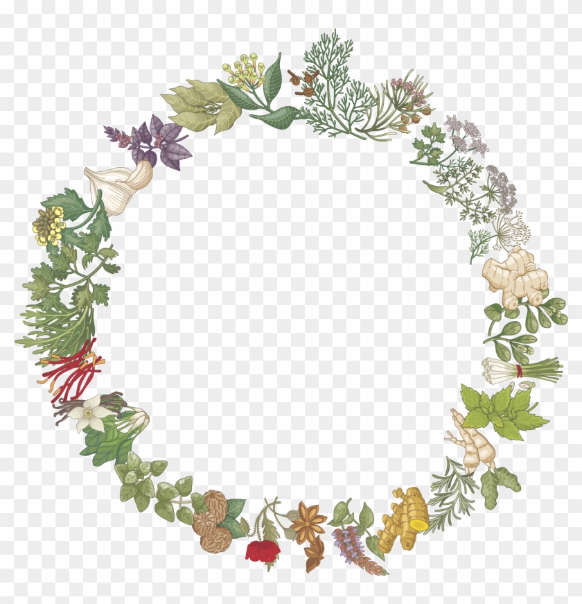Herbs Wreath Png Clipart #1419553