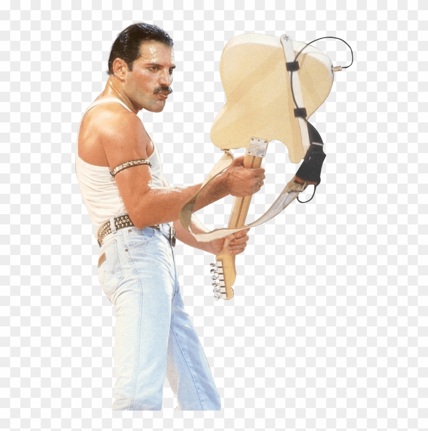 Freddie Mercury Guitar - Freddie Mercury Transparent Clipart #1419561