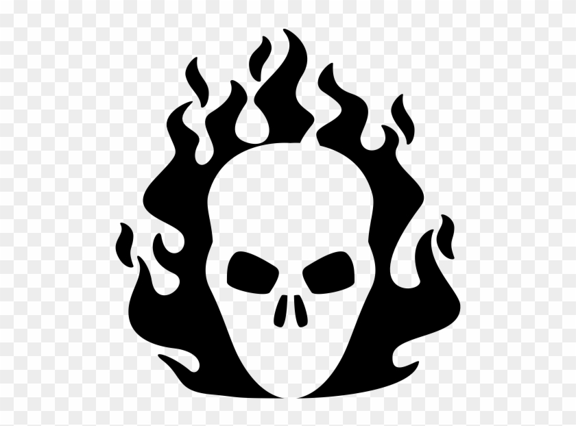 Stencil Ghost Rider Clipart #1419845