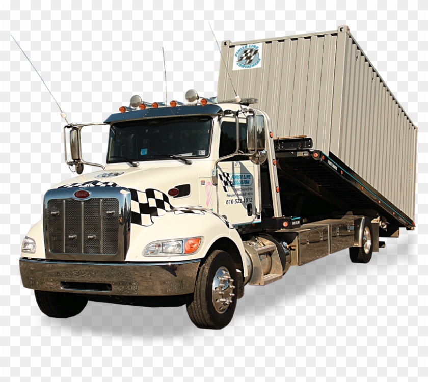Finish Line Containers Shipping Containers Delivery - Trailer Truck Clipart #1419967