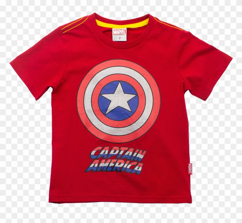 Captain America Shield Logo Characters Studio Marvel - Kid Captain America Shirt Clipart #1420070