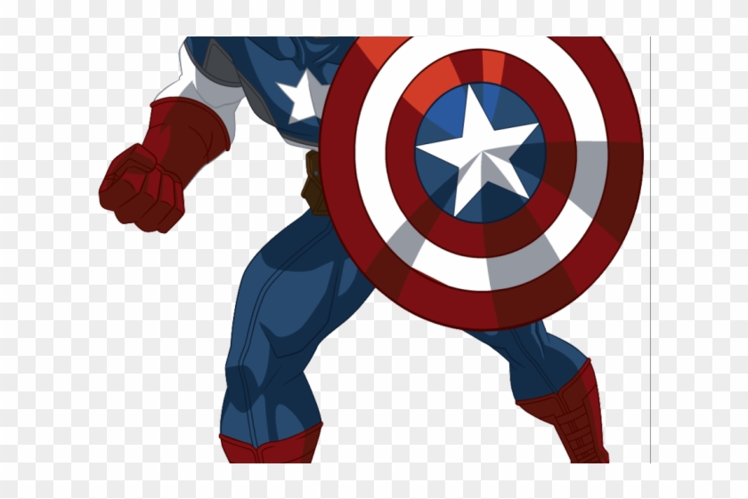 Captain Marvel Clipart Animated - Captain America Avengers Assemble Cartoon - Png Download