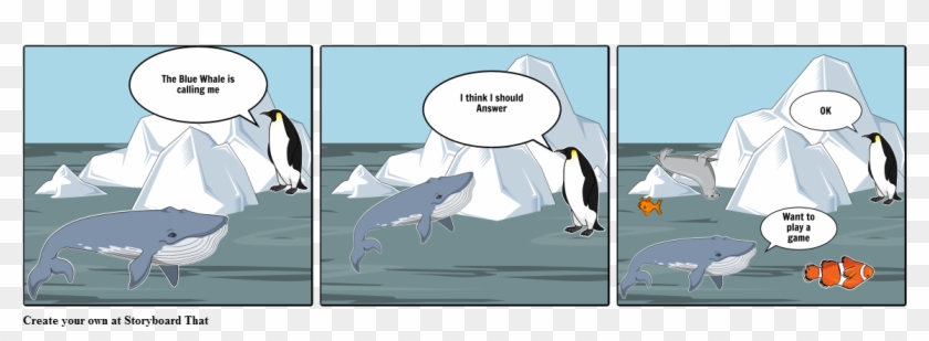 Blue Whale - Cartoon Clipart #1421104