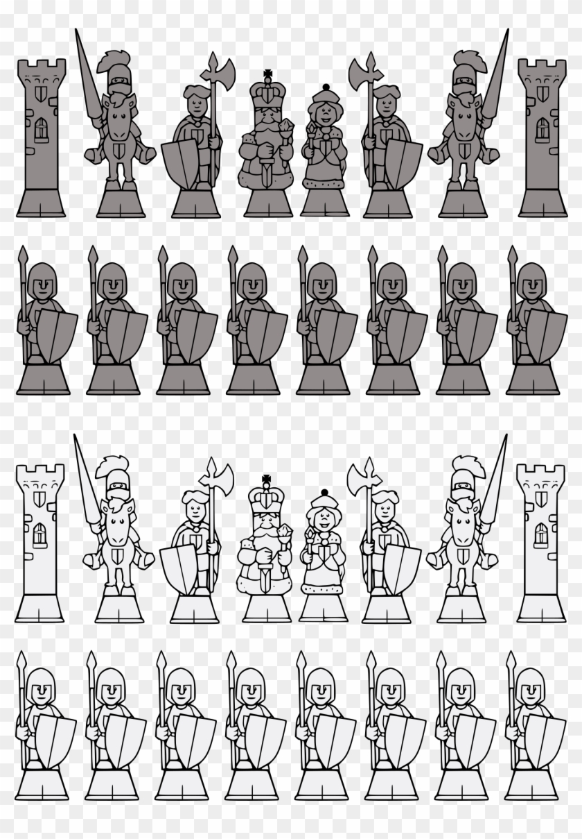 This Free Icons Png Design Of Print Out Chess Set Clipart