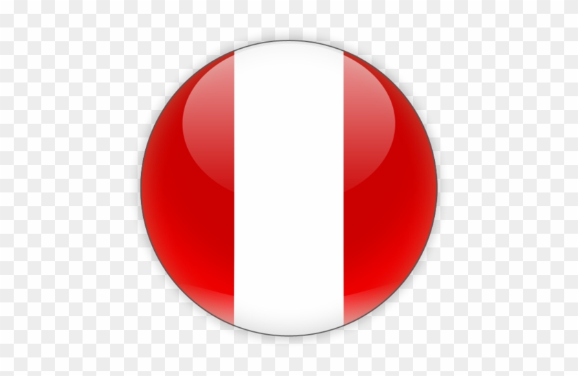 Illustration Of Flag Of Peru - Peru Flag Circle Clipart