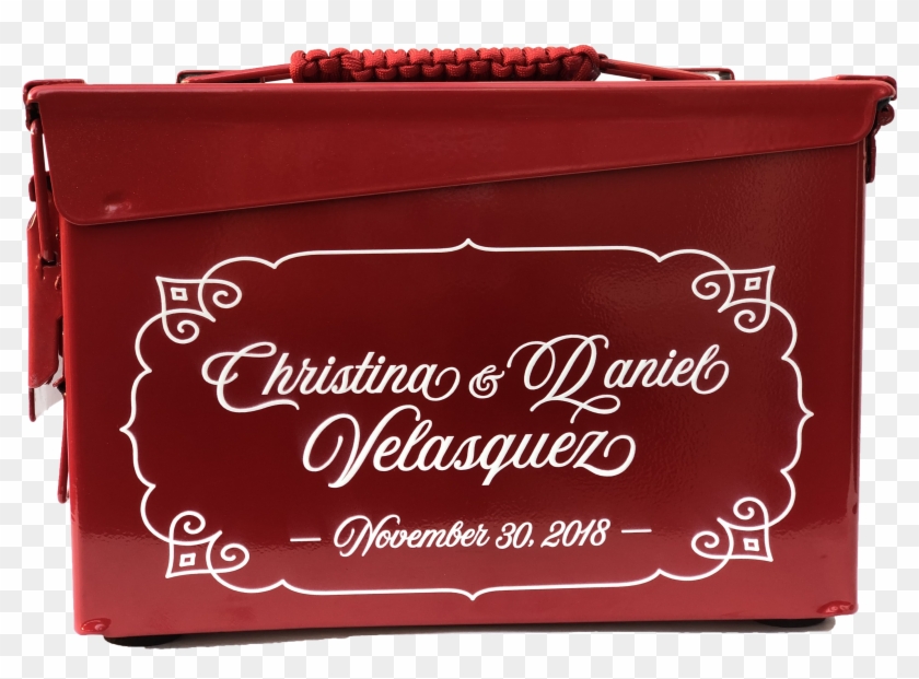 Custom Ammo Can Personalized Wedding Gift - Calligraphy Clipart