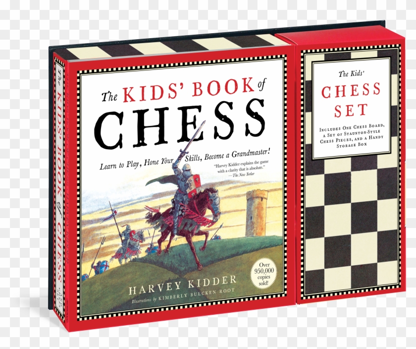 Kids' Book Of Chess And Chess Set - Kids Book Of Chess Clipart #1422345