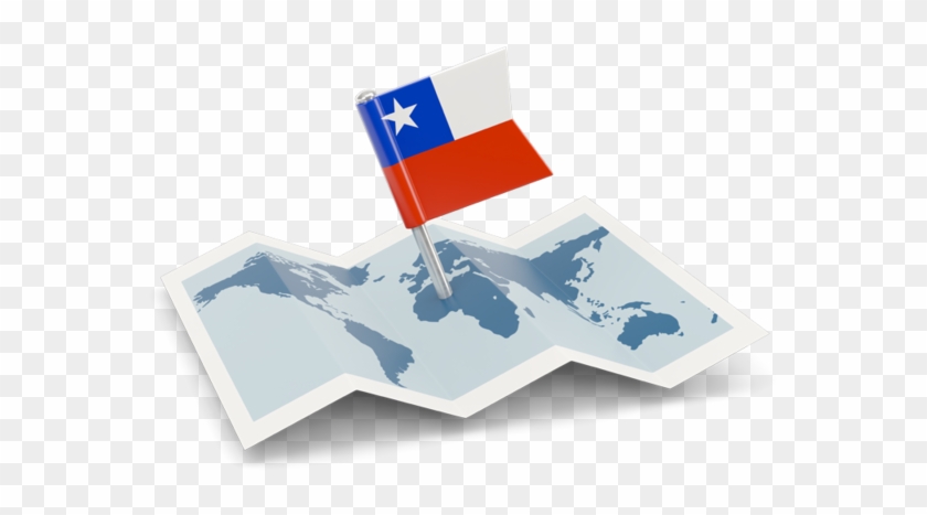 Chile Map Flag Png Clipart #1422383