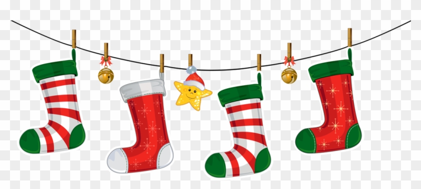 Christmas Ornament Clipart Modern Christmas - Christmas Stockings Clip Art - Png Download