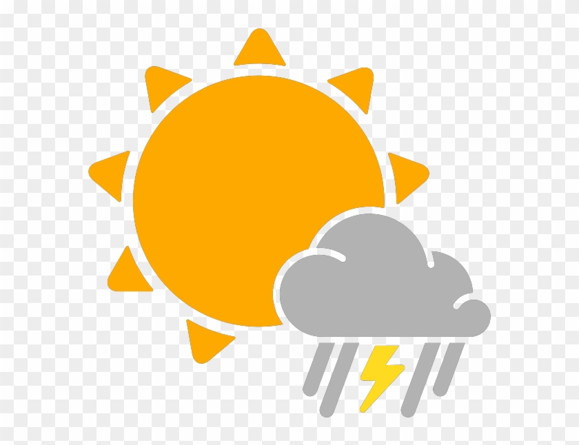 Icon Weather Download - Partly Cloudy Icon Png Clipart #1422615