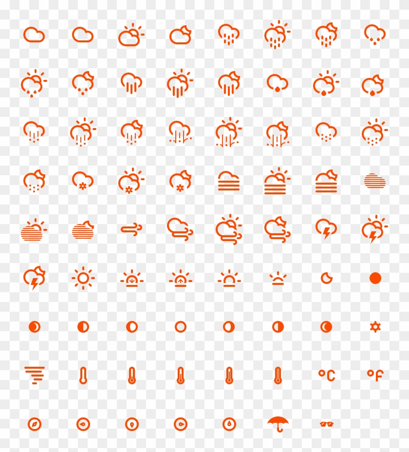Climacons - Weather Icons Png Free Clipart #1422626