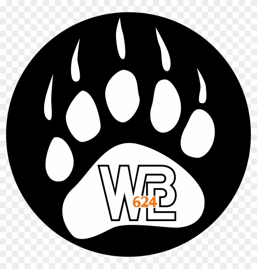 Circle Paw Print - White Bear Lake Schools Logo Clipart #1422817