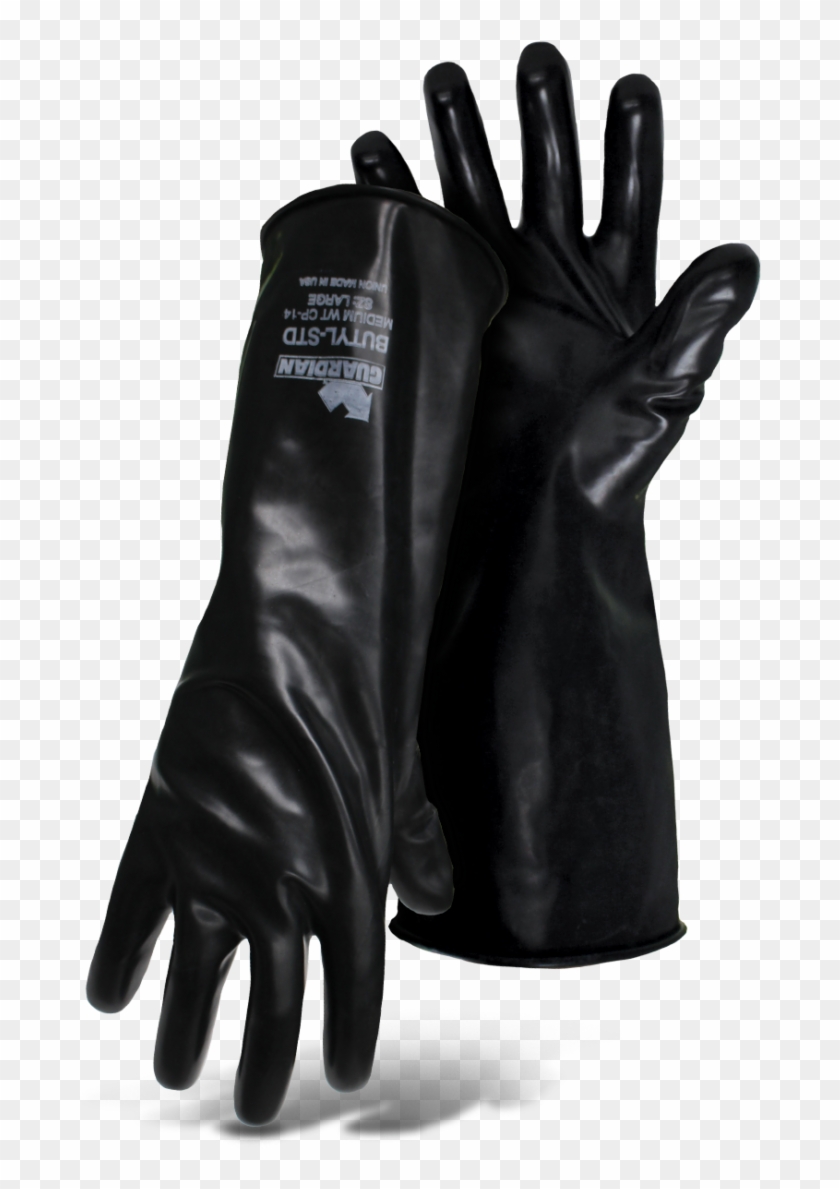 Guardian Butyl Rubber Glove 14 Mil Smooth Usa Made - Leather Clipart
