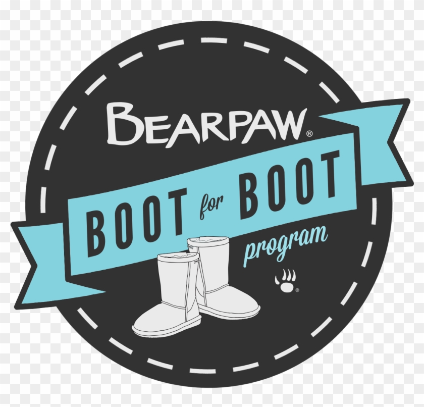 Bearpaw Starts Boot For Boot Charity Campaign - Label Clipart #1423849