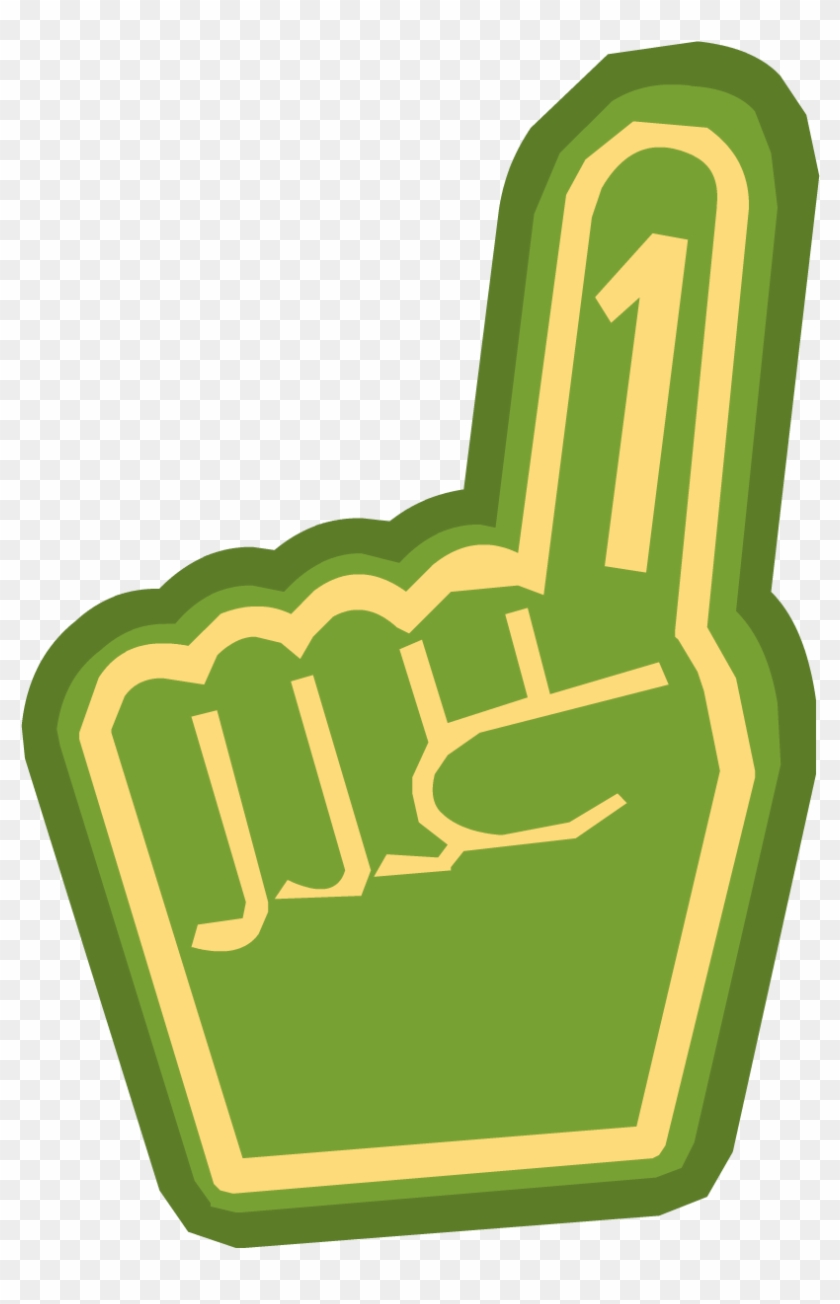 Glove Clipart Club Penguin - Number 1 Finger Glove - Png Download